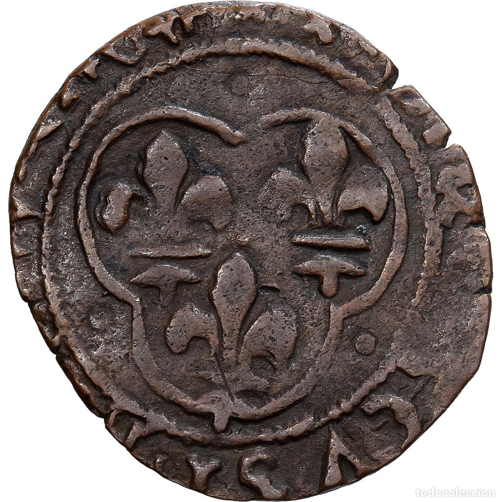 Monedas antiguas de Europa: [#139403] Francia, Fran&ccedil;ois Ier, Double Tournois, 1515-1547, Vell&oacute;n, BC+, Gadoury:188