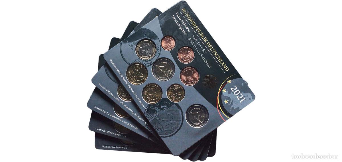 Monedas antiguas de Europa: Germany Federal Republic 2021 Euros set complete (Bundesl&auml;nder - &rdquo;Sachsen-Anhalt&rdquo; ,A,D,F,G,J) Bimet