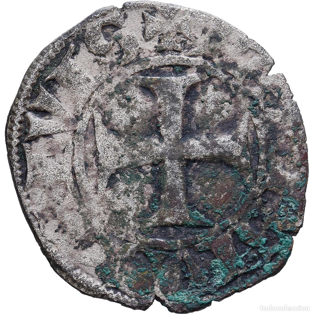 Monedas antiguas de Europa: [#139416] Francia, Charles V, Denier Parisis, 1385, Vell&oacute;n, BC, Duplessy:366