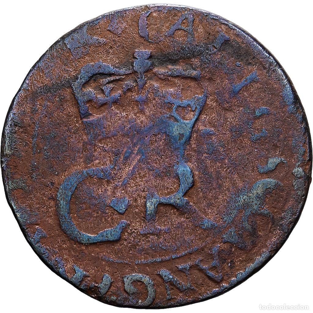 Monedas antiguas de Europa: [#139471] Escocia, Charles I, 2 Pence, 1642-1650, Edinburgh, Cobre, BC, Spink:5602, KM:69