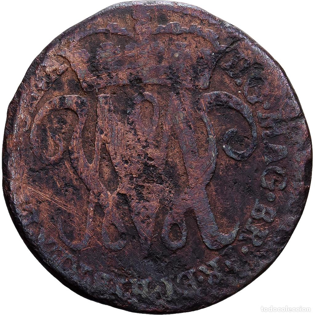 Monedas antiguas de Europa: [#139473] Escocia, William and Mary, 2 Pence, 1691, Edinburgh, Cobre, BC, Spink:5674