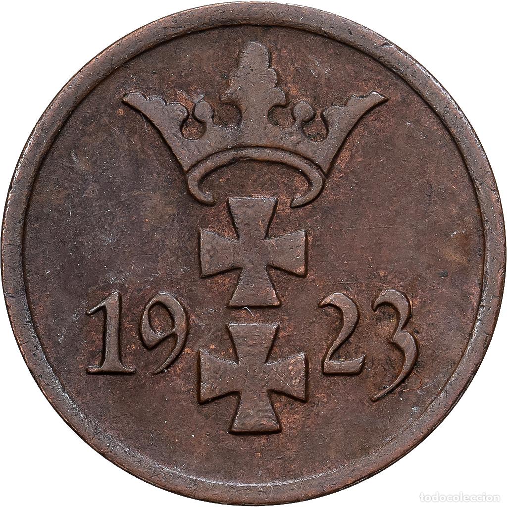 Monedas antiguas de Europa: [#139543] Polonia, Stadt Danzig, 1 Pfennig, 1923, MBC, Bronce