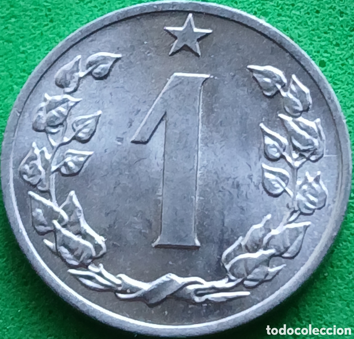 Monedas antiguas de Europa: Checoslovaquia 1 heller 1963 km#51