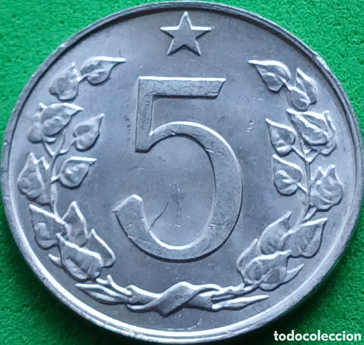 Monedas antiguas de Europa: Checoslovaquia 5 hellers 1967 km#53