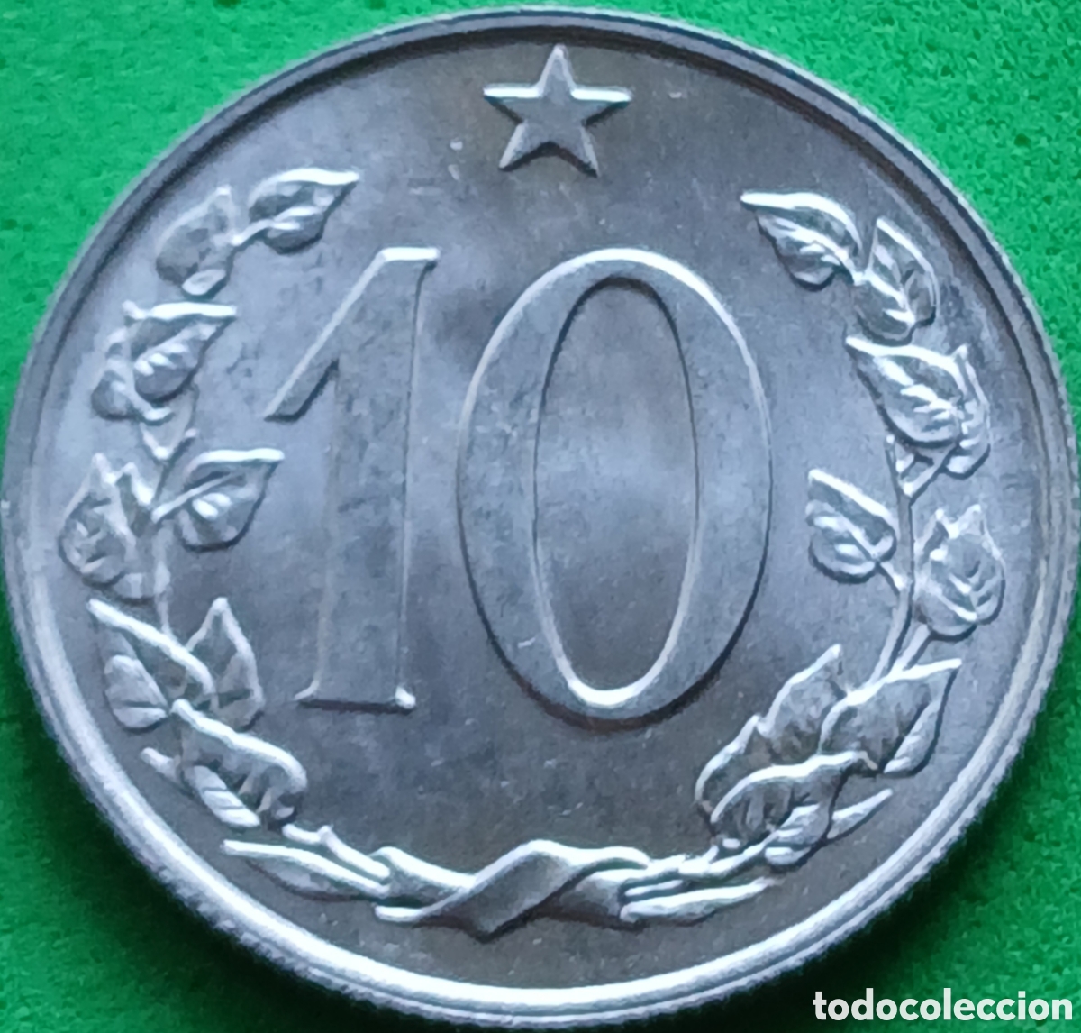 Monedas antiguas de Europa: Checoslovaquia 10 hellers 1969 km#49.1
