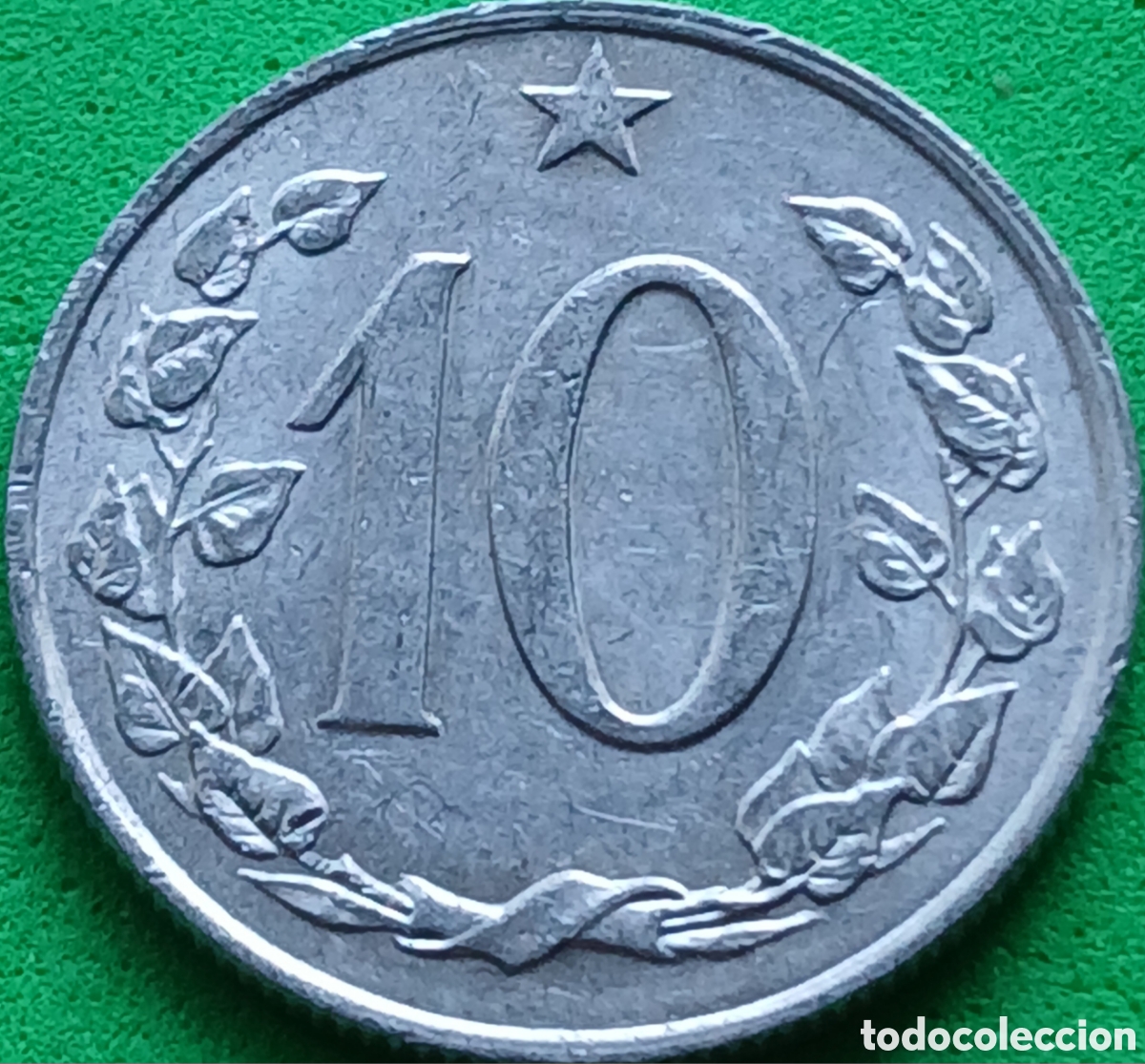 Monedas antiguas de Europa: Checoslovaquia 10 hellers 1967 km#49.1