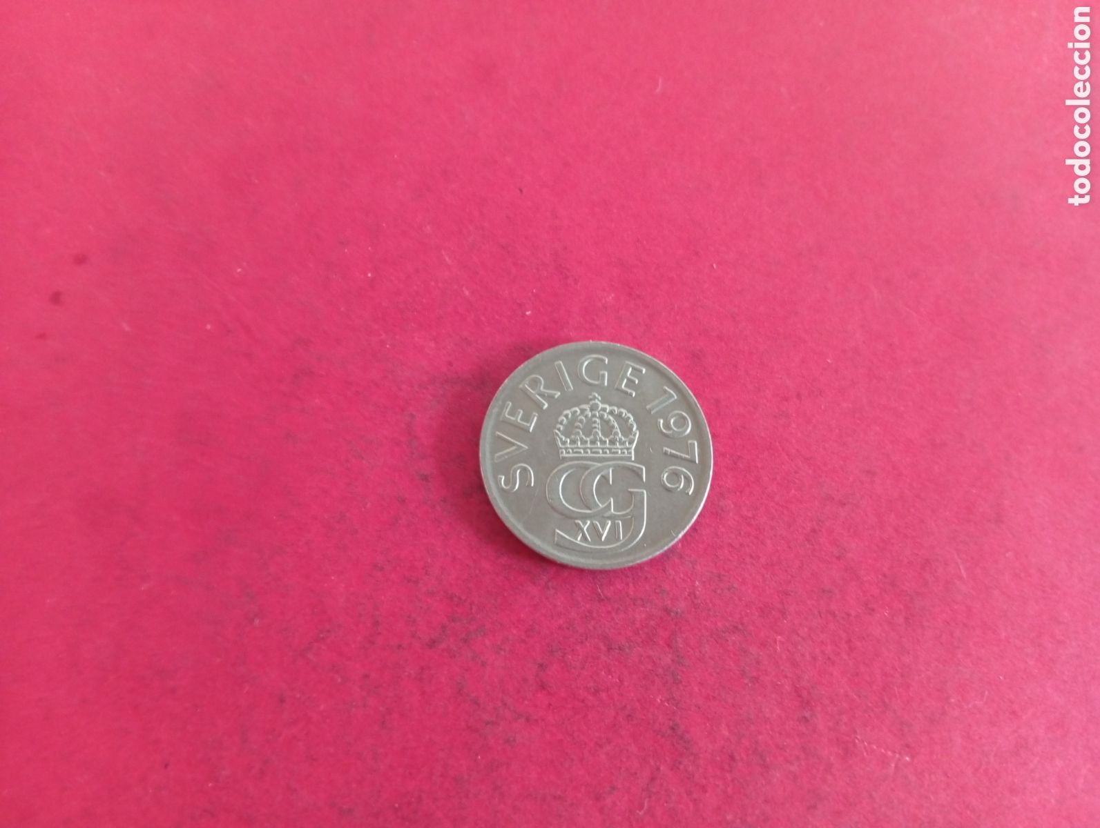 Monedas antiguas de Europa: 5 coronas de Suecia 1976