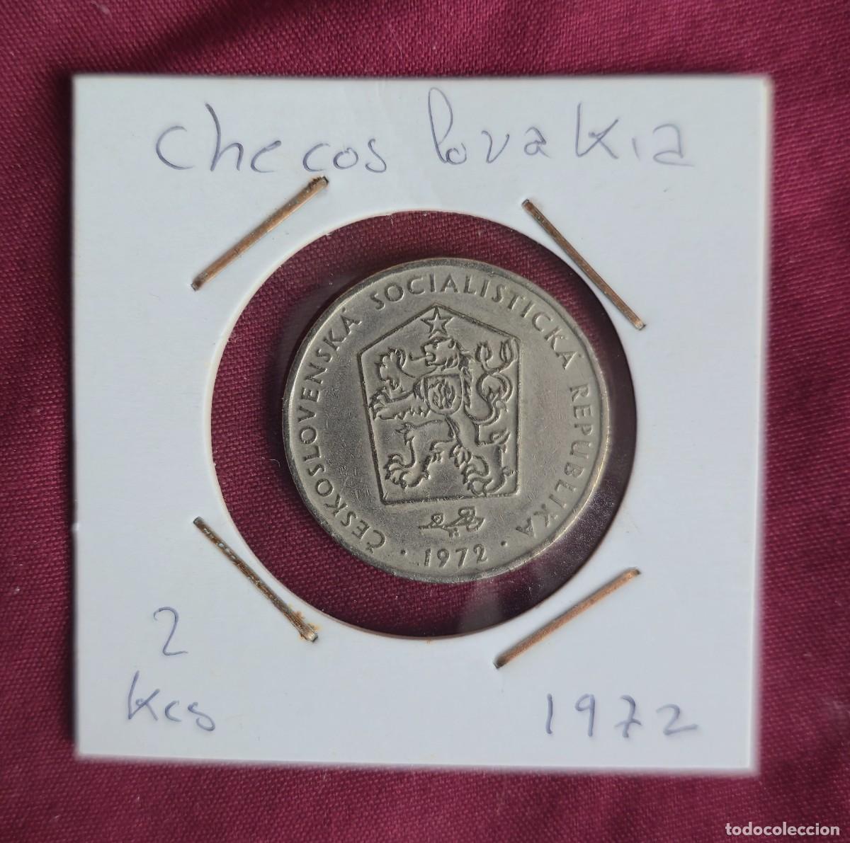 Monedas antiguas de Europa: MONEDA DE CHECOSLOVAQUIA 1972 - 2 CORONAS - MONEDAS ENCARTONADAS