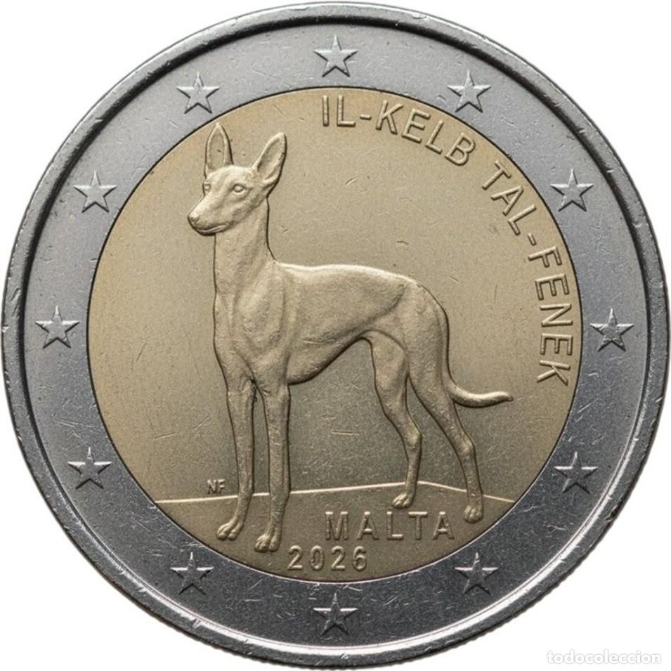 Monedas antiguas de Europa: Malta 2 Euros Conmemorativa Fara&oacute;n 2026 Km Nuevo Sc Unc