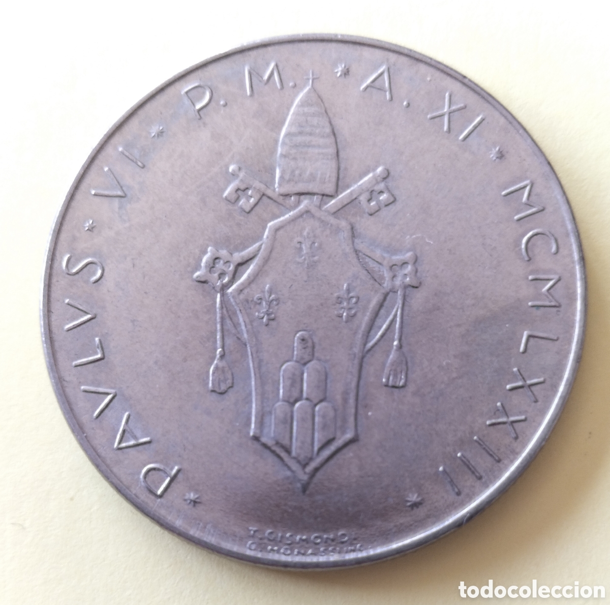 Monedas antiguas de Europa: Moneda 100 Liras 1973 Vaticano.