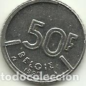 Monedas antiguas de Europa: BELGICA - 50 FRANCOS - 1990 - NIQUEL - FOTOS