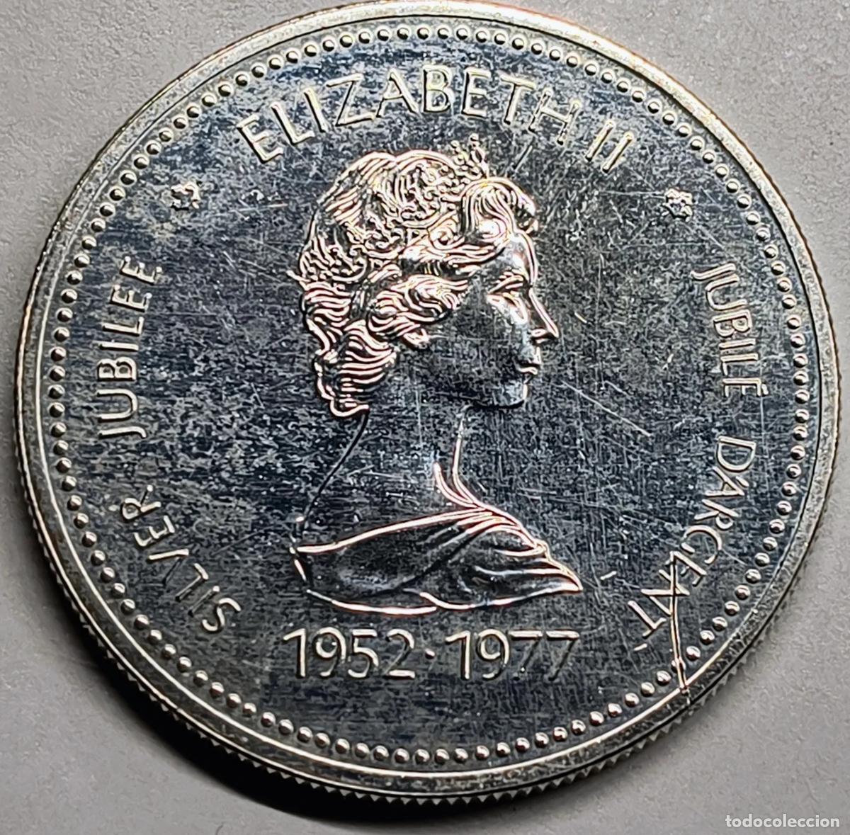 Monedas antiguas de Europa: 1 D&oacute;lar Canad&aacute; 1977 &ndash; Jubileo de Plata Isabel II