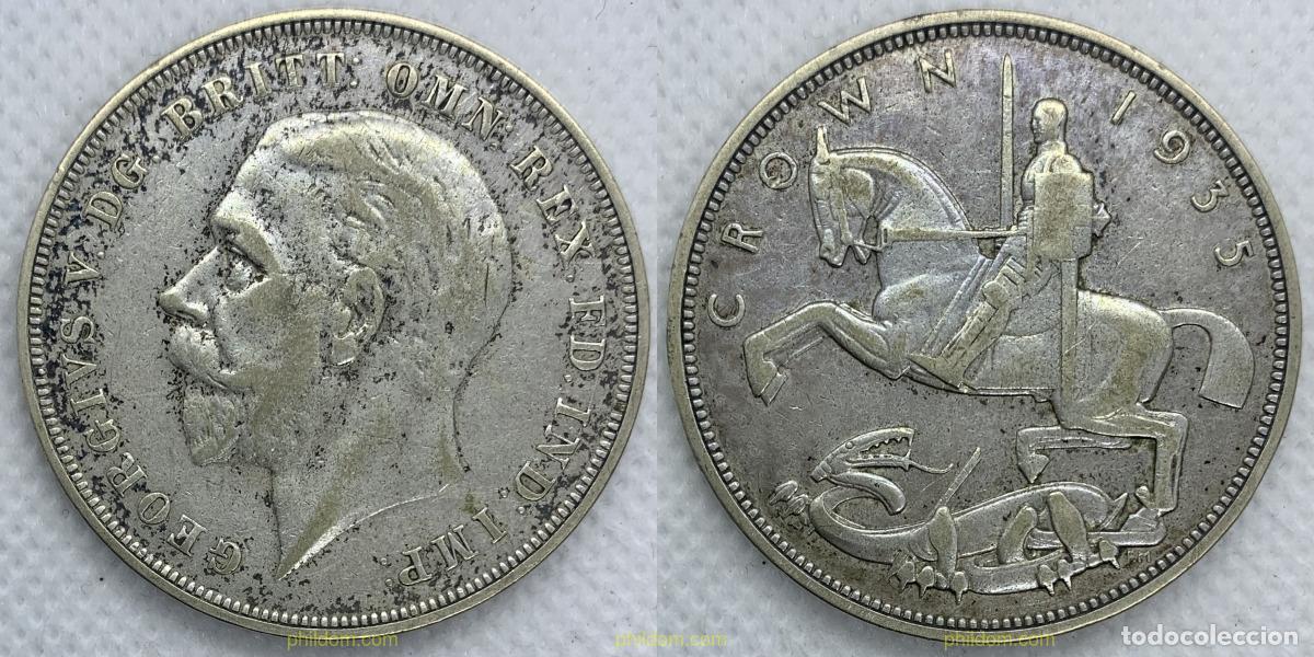 Monedas antiguas de Europa: 2400 GRAN BRETA&Ntilde;A 1935 GREAT BRITAIN GEORGE VI 1 CROWN 1937