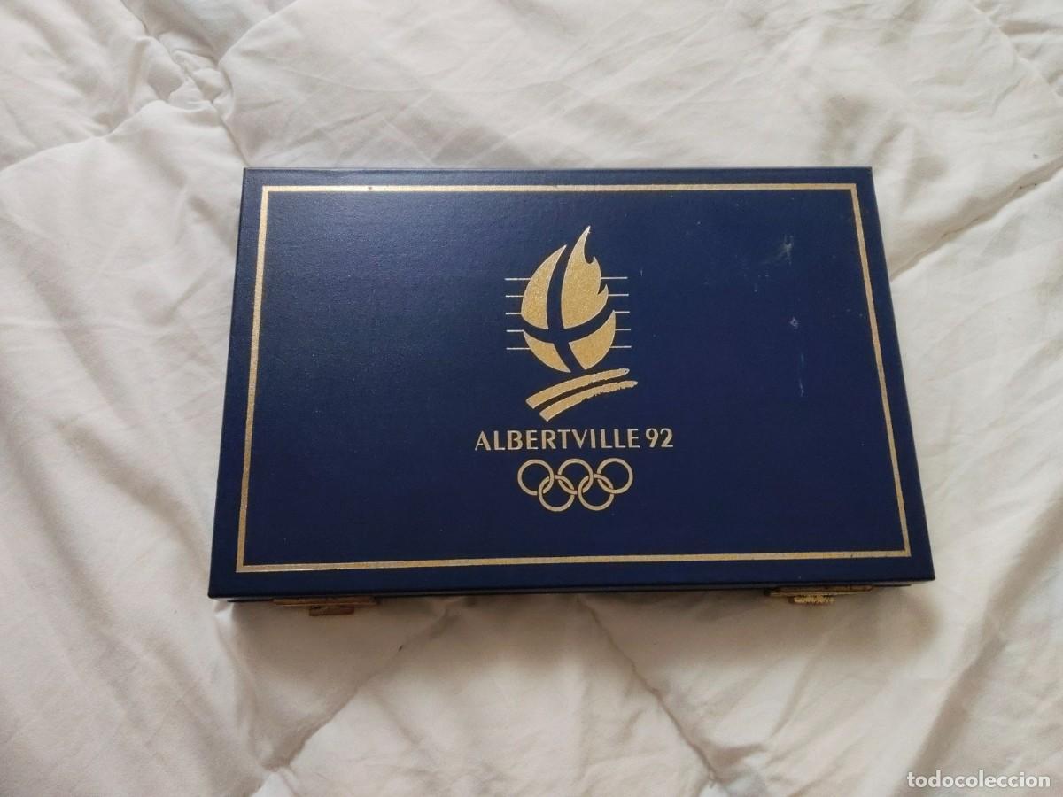 Monedas antiguas de Europa: Colecci&oacute;n monedas plata Albertville 92 Monnaie de Paris Olimpiadas completa