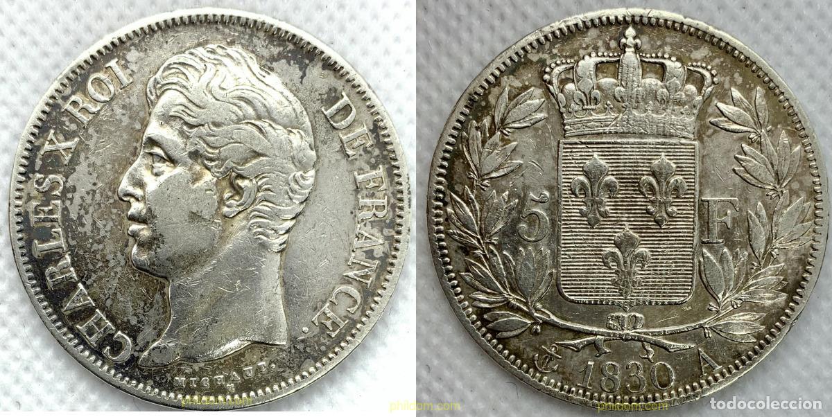 Monedas antiguas de Europa: 2316 FRANCIA 1830 CHARLES X 1830 5 FRANCS A