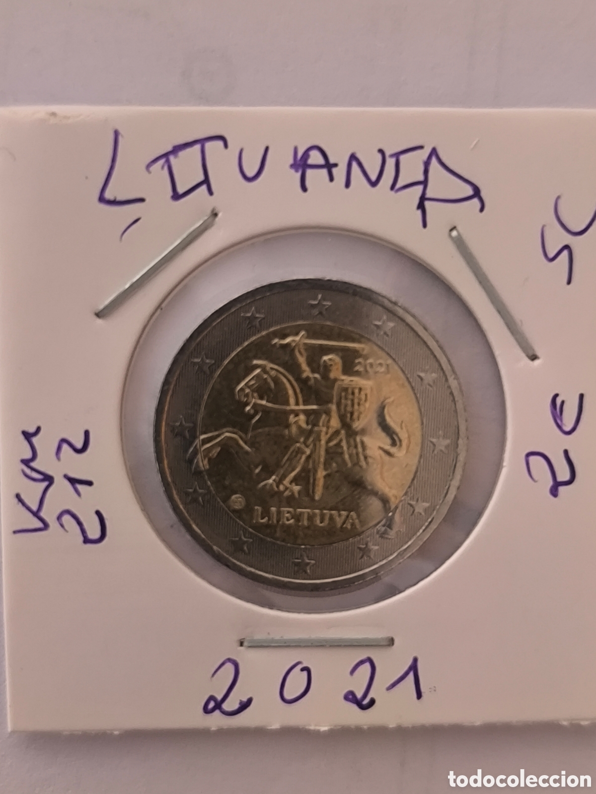 Monedas antiguas de Europa: 2 euros de Lituania, emitida originalmente a partir de 2021sc