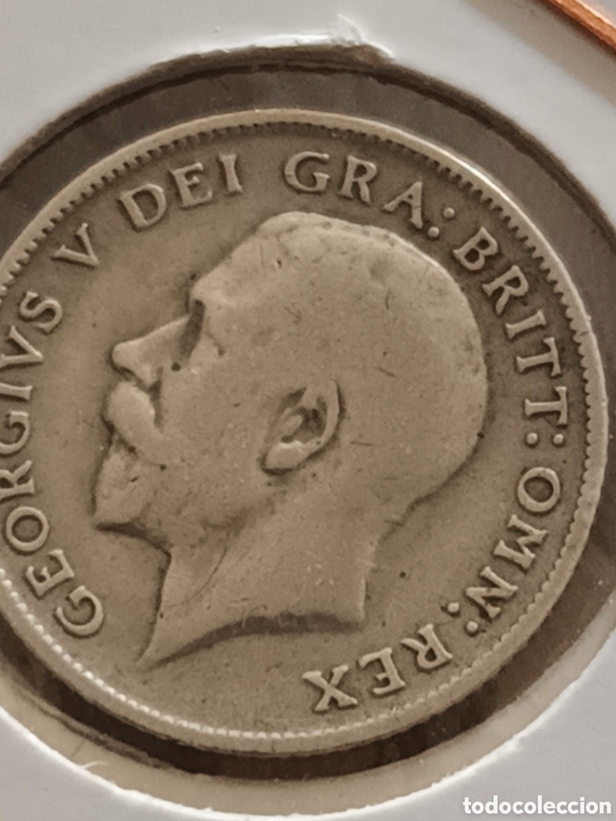 Monedas antiguas de Europa: SIX PENCE GRAN BRETA&Ntilde;A A&Ntilde;O 1916 PLATA