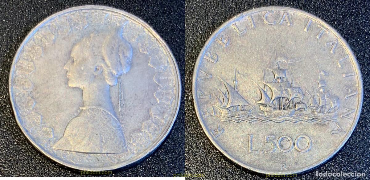 Monedas antiguas de Europa: 2244 ITALIA 1959 ITALIE 500 LIRE R 1959