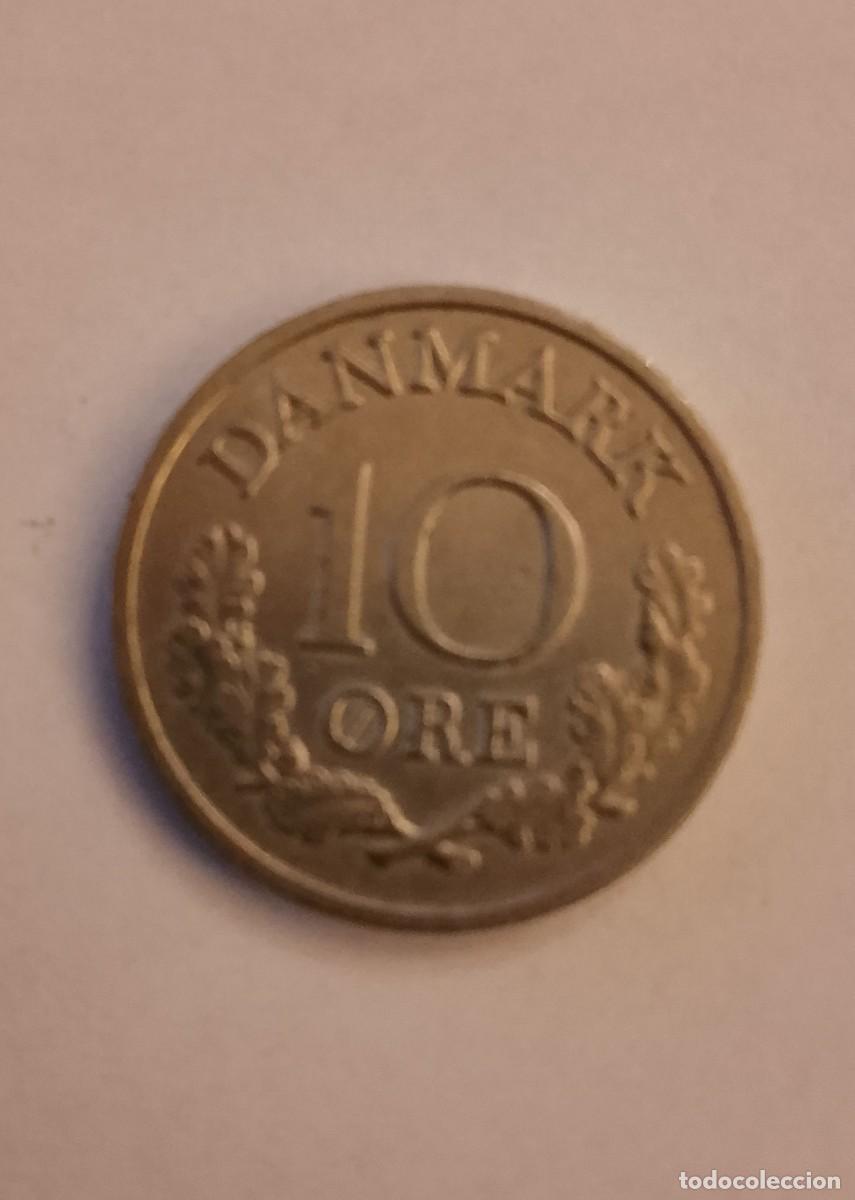 Monedas antiguas de Europa: 10 Ore Danmark 1963.