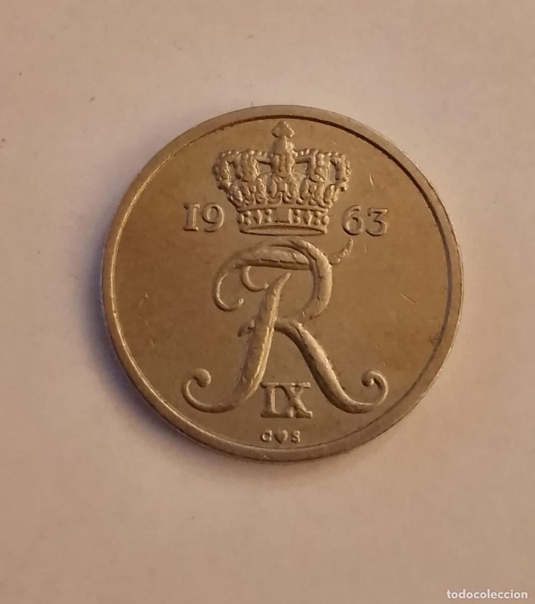 Monedas antiguas de Europa: 10 Ore Danmark 1963. - Foto 2