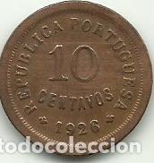 Monedas antiguas de Europa: PORTUGAL - 10 CENTAVOS - 1926 - BRONCE - FOTOS
