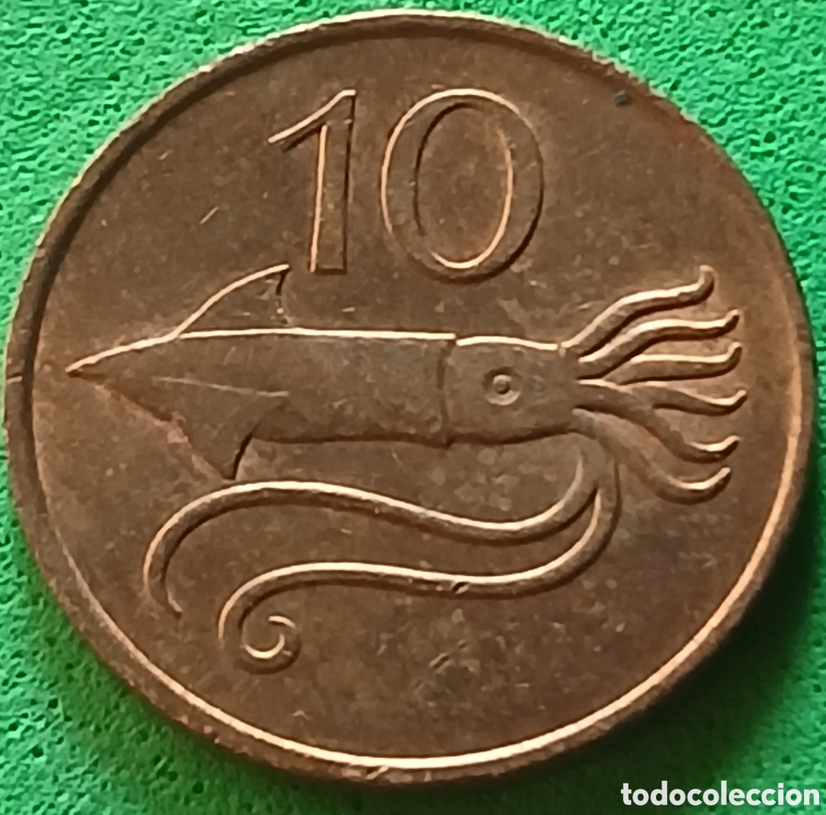 Monedas antiguas de Europa: Islandia 10 aurar 1981 km#25