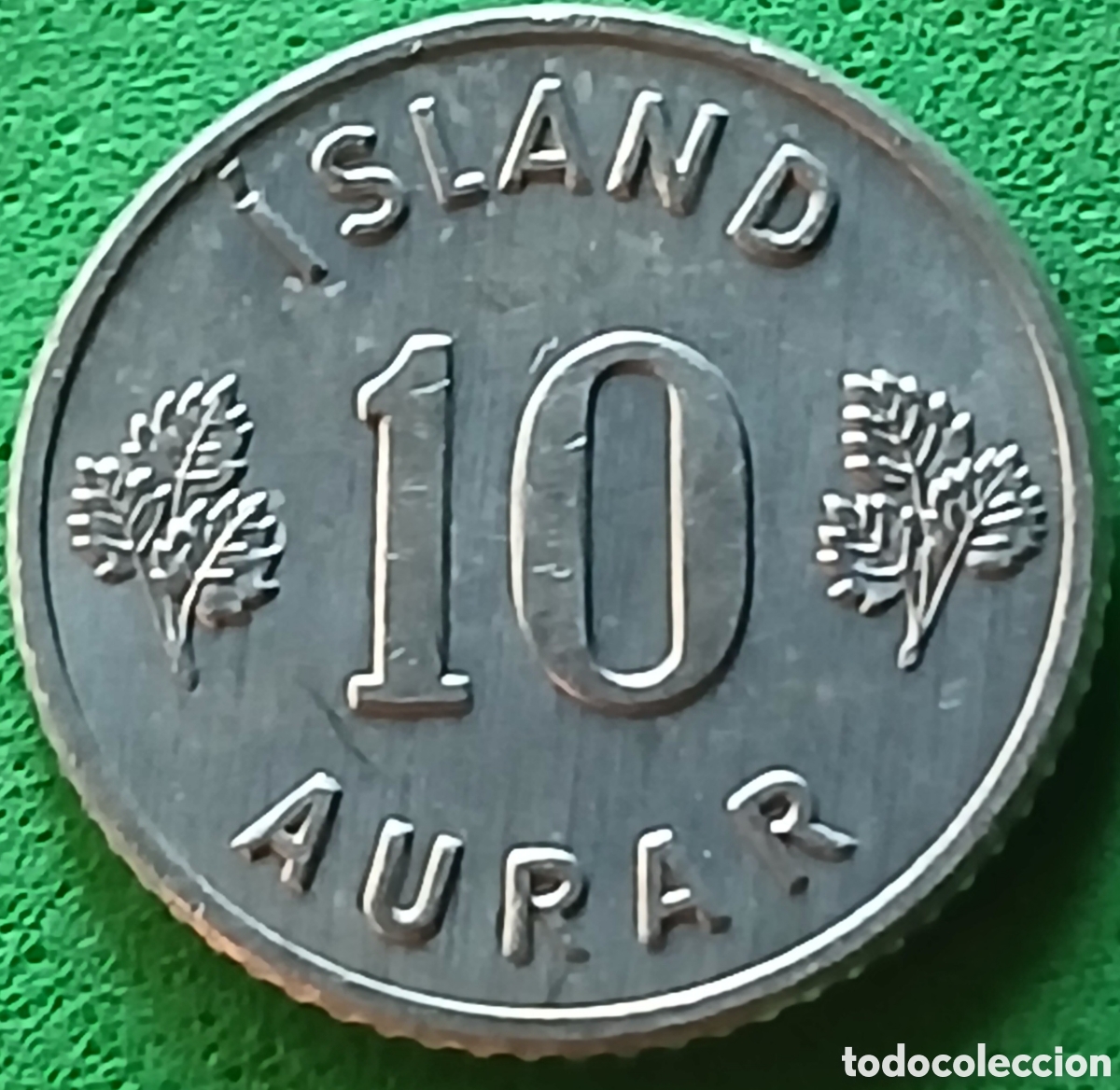 Monedas antiguas de Europa: Islandia 10 aurar 1971 km#10a