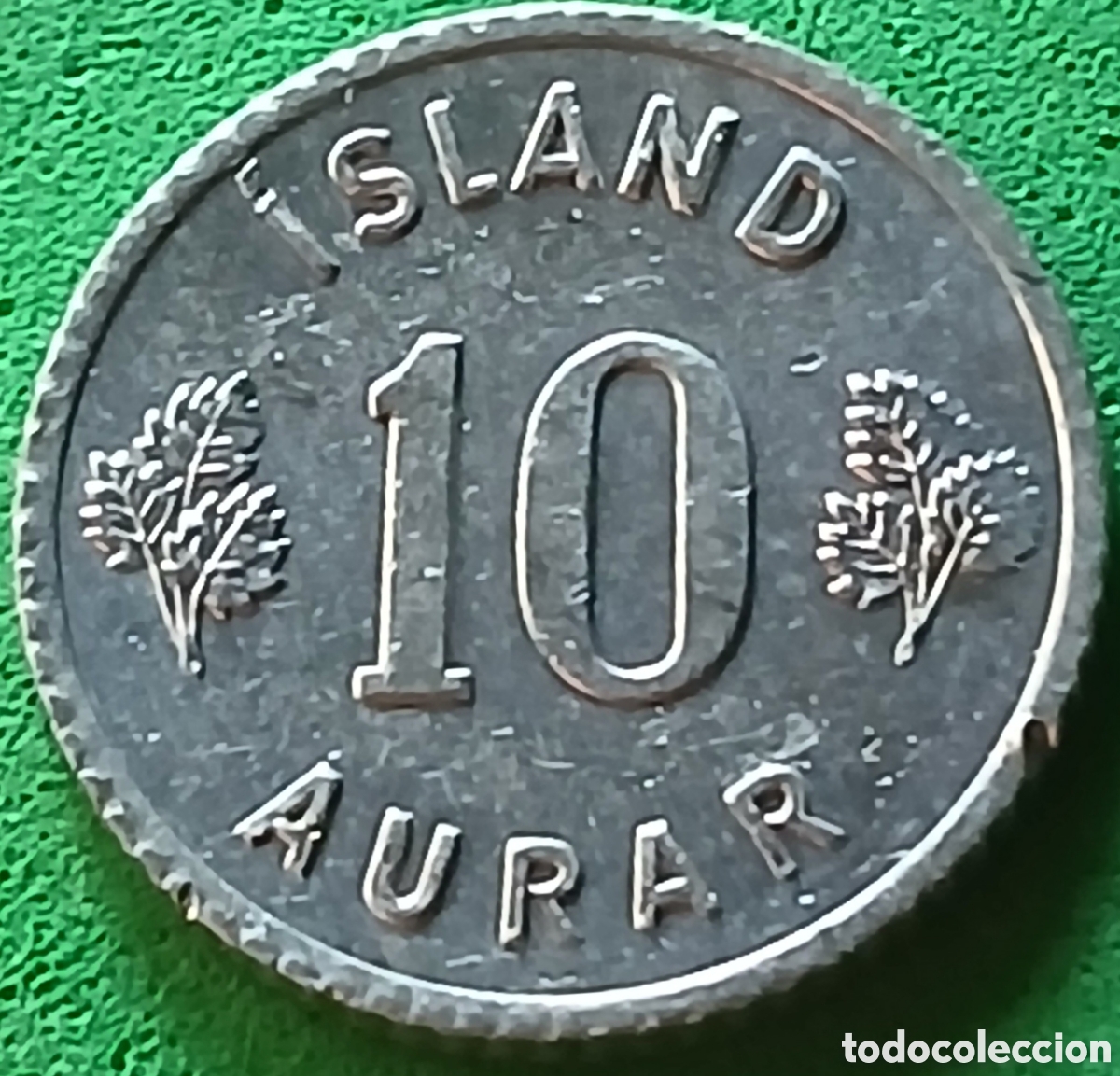 Monedas antiguas de Europa: Islandia 10 aurar 1970 km#10a