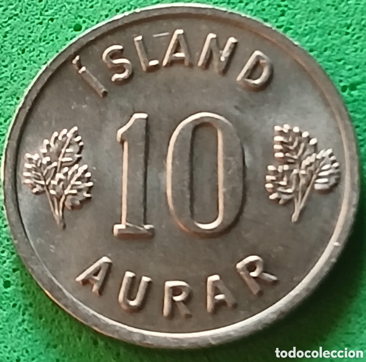 Monedas antiguas de Europa: Islandia 10 aurar 1969 km#10