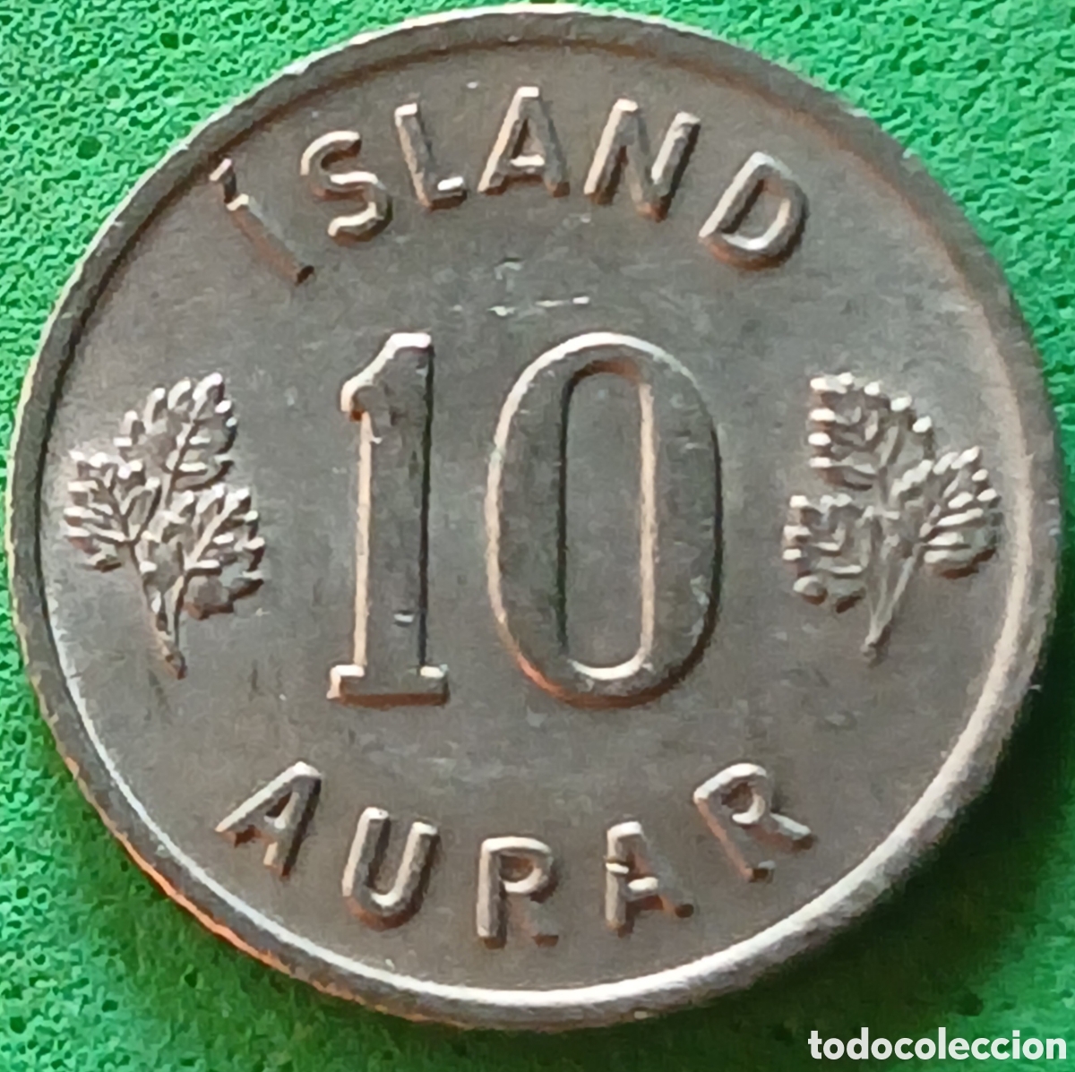 Monedas antiguas de Europa: Islandia 10 aurar 1966 km#10