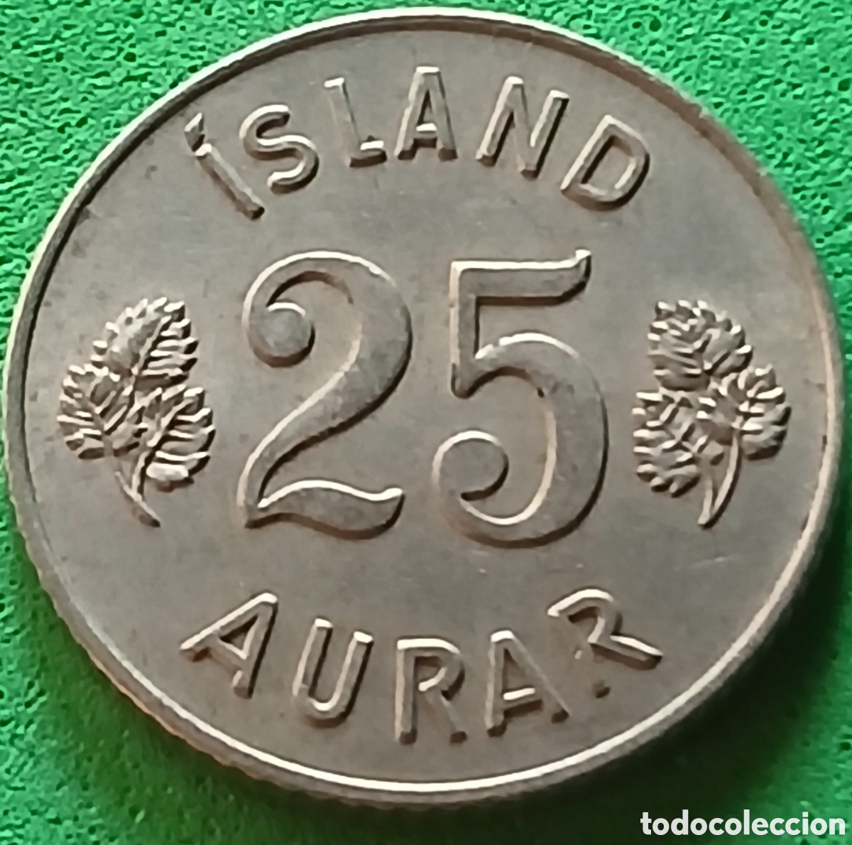 Monedas antiguas de Europa: Islandia 25 aurar 1967 km#11