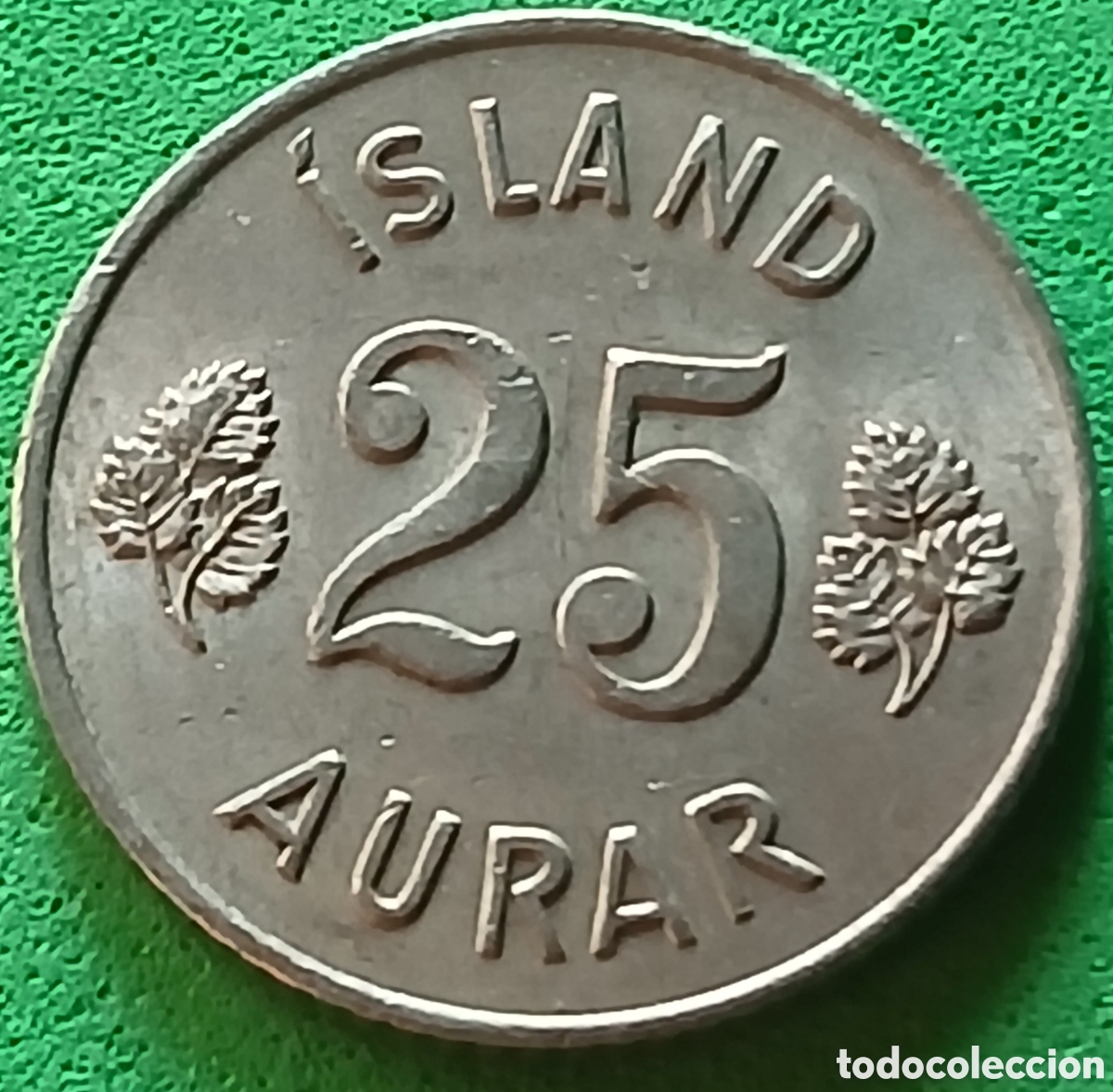 Monedas antiguas de Europa: Islandia 25 aurar 1965 km#11