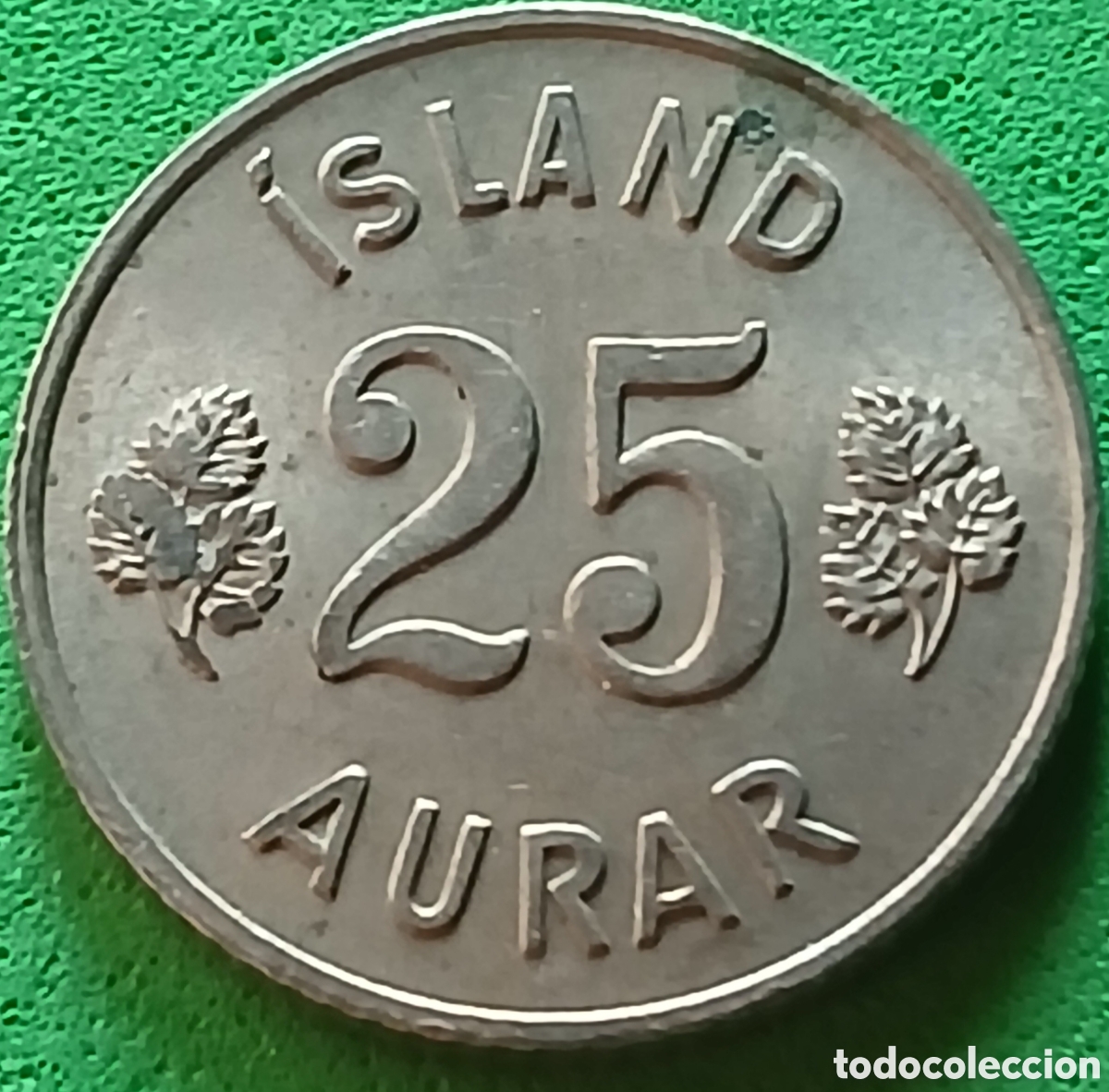 Monedas antiguas de Europa: Islandia 25 aurar 1963 km#11
