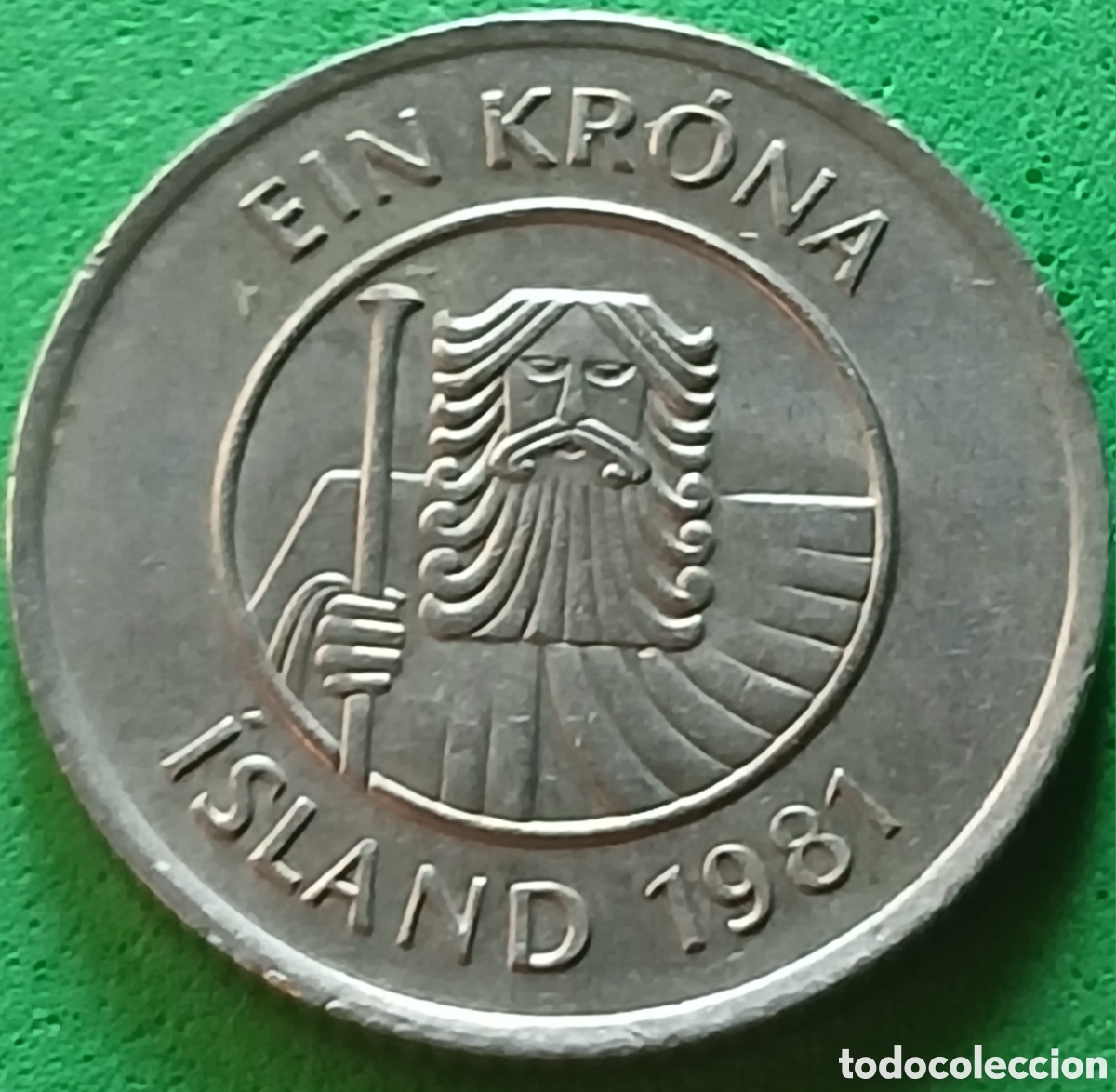 Monedas antiguas de Europa: Islandia 1 corona 1981 km#27