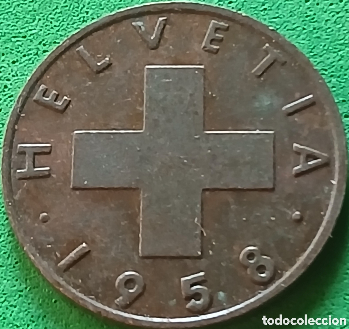 Monedas antiguas de Europa: Suiza 2 centimos 1958 km#47