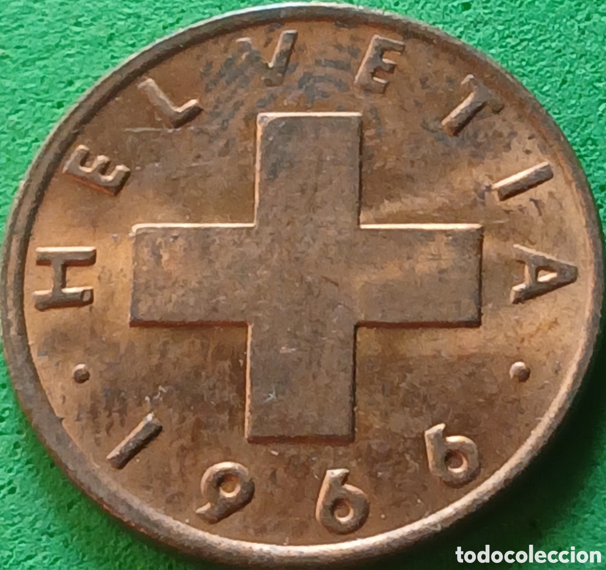 Monedas antiguas de Europa: Suiza 2 centimos 1966 km#47