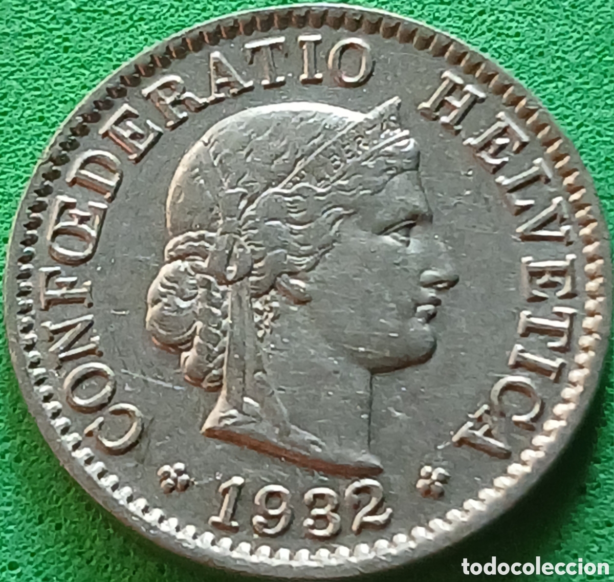 Monedas antiguas de Europa: Suiza 5 centimos 1932 km#26b
