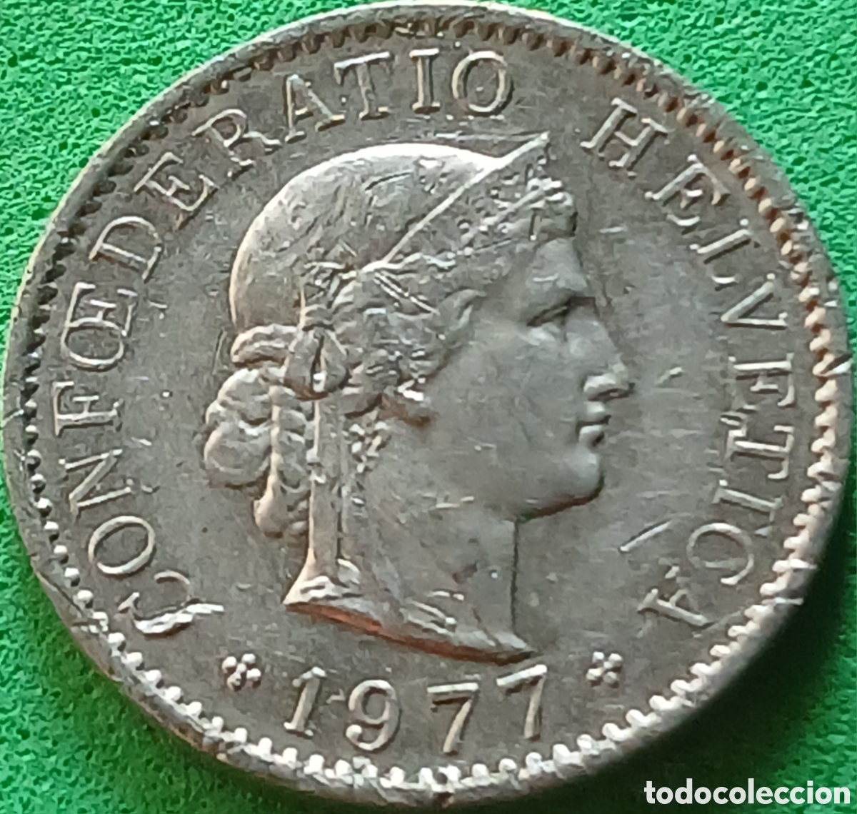 Monedas antiguas de Europa: Suiza 5 centimos 1977 km#26