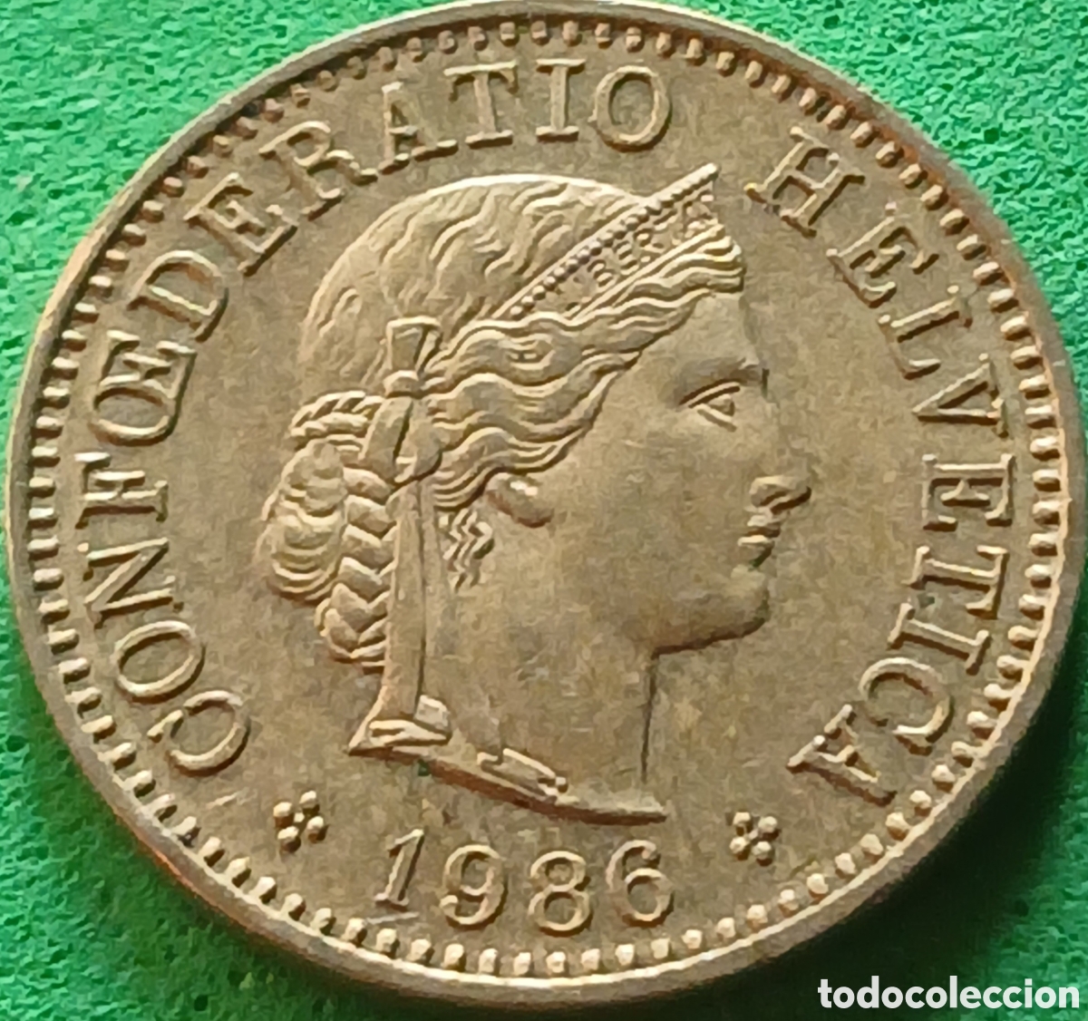 Monedas antiguas de Europa: Suiza 5 centimos 1986 km#26c
