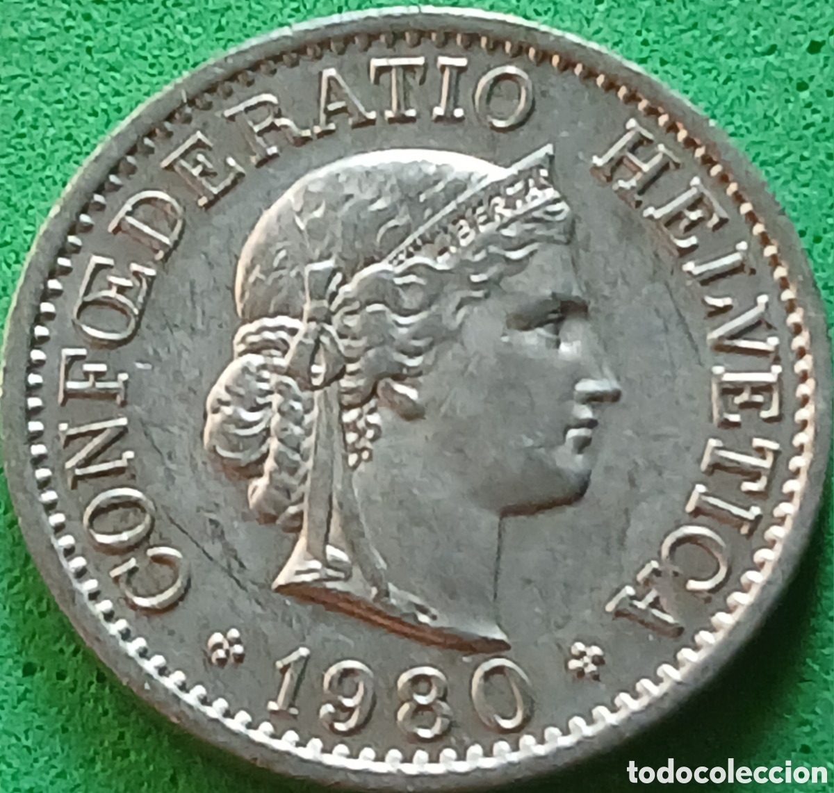 Monedas antiguas de Europa: Suiza 10 centimos 1980 km#27