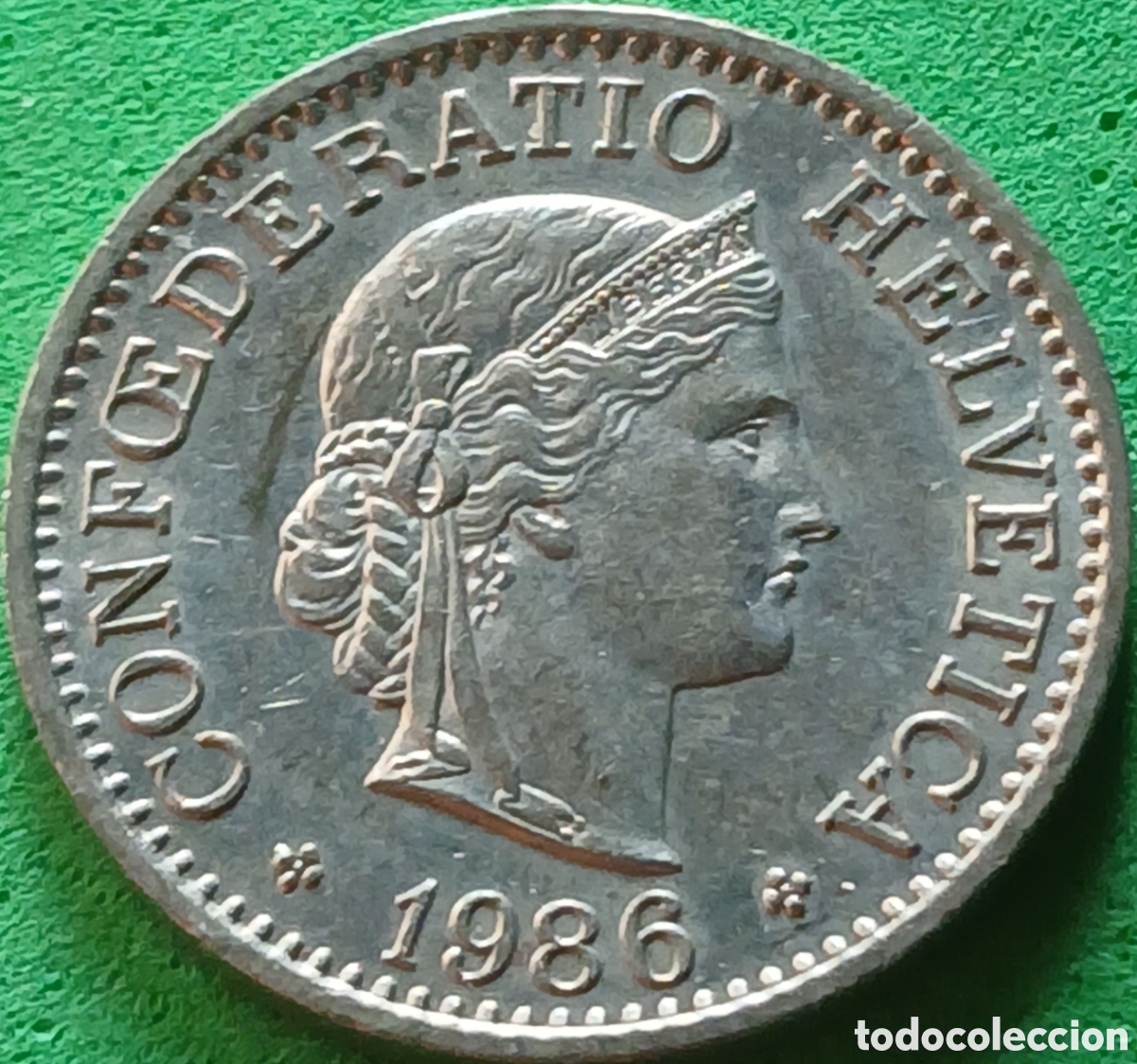 Monedas antiguas de Europa: Suiza 10 centimos 1986 km#27