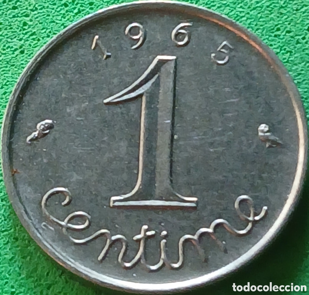 Monedas antiguas de Europa: Francia 1 centimo 1965 km#928