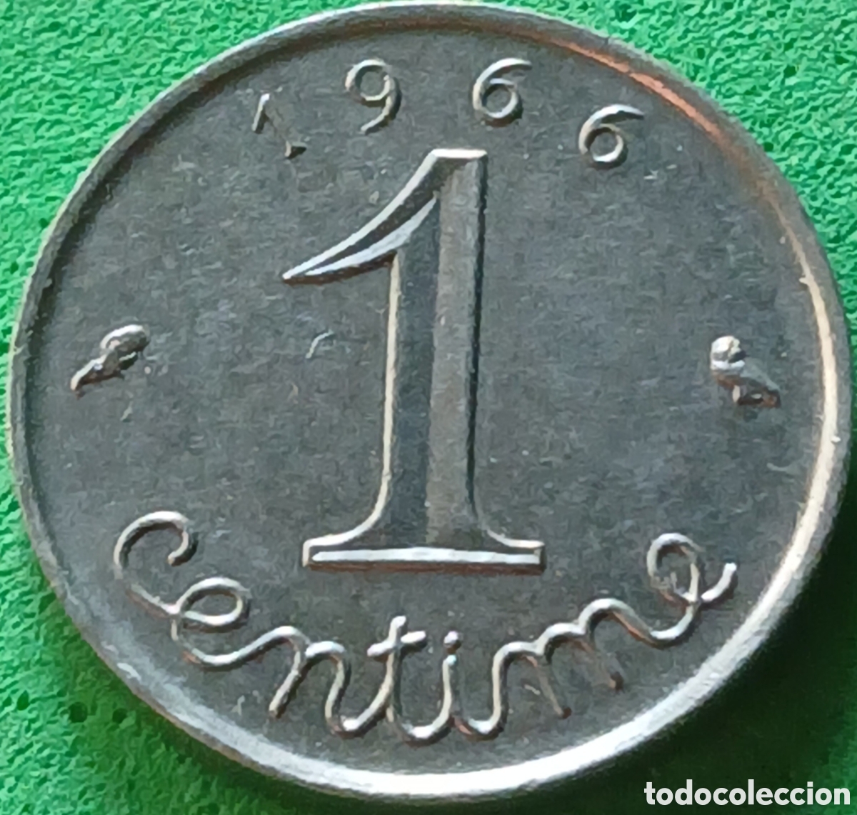 Monedas antiguas de Europa: Francia 1 centimo 1966 km#928