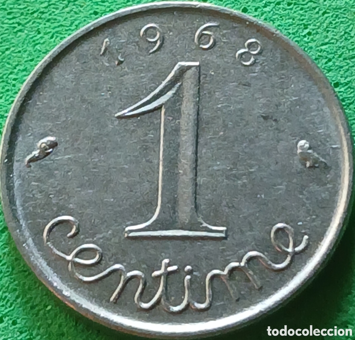 Monedas antiguas de Europa: Francia 1 centimo 1968 km#928