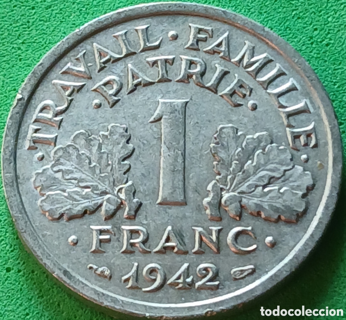 Monedas antiguas de Europa: Francia 1 franco 1942 km#902