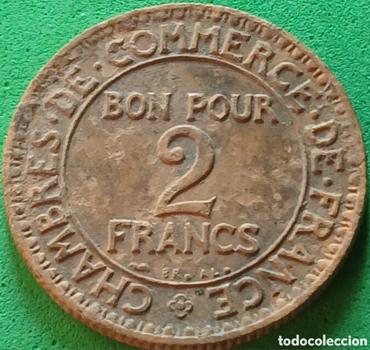 Monedas antiguas de Europa: Francia 2 francos 1922 km#877