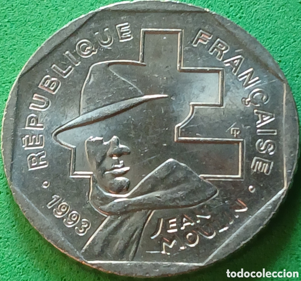 Monedas antiguas de Europa: Francia 2 francos 1993 km#1062 Resistencia Nacional