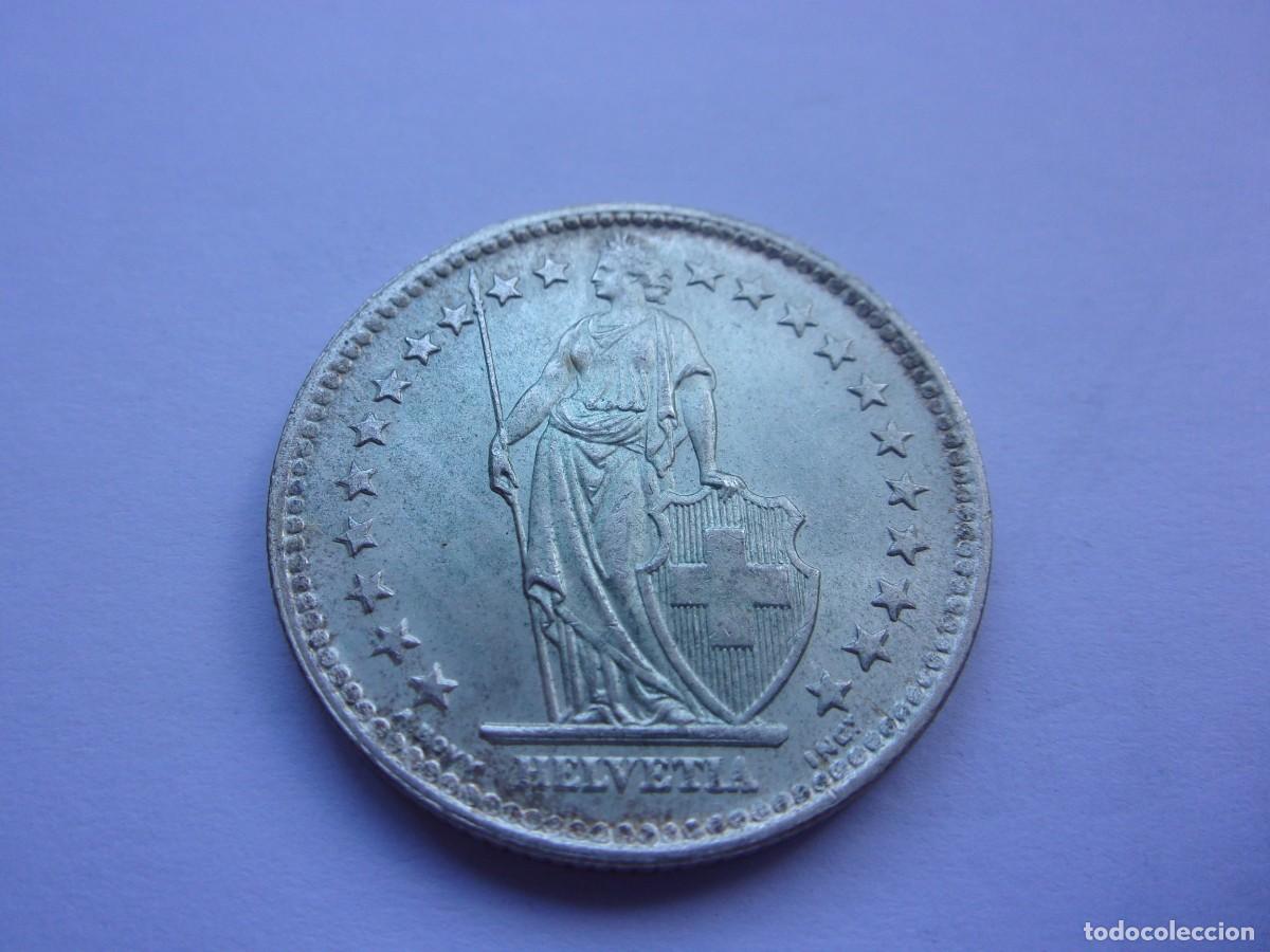 Monedas antiguas de Europa: 7SCL17 Suiza 2 francos de plata 1946 B SC