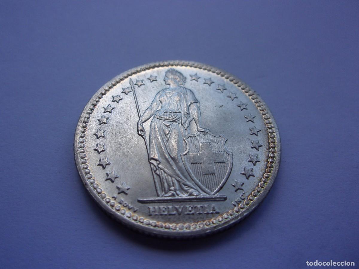 Monedas antiguas de Europa: 8SCL17 Suiza 2 francos de plata 1944 B SC