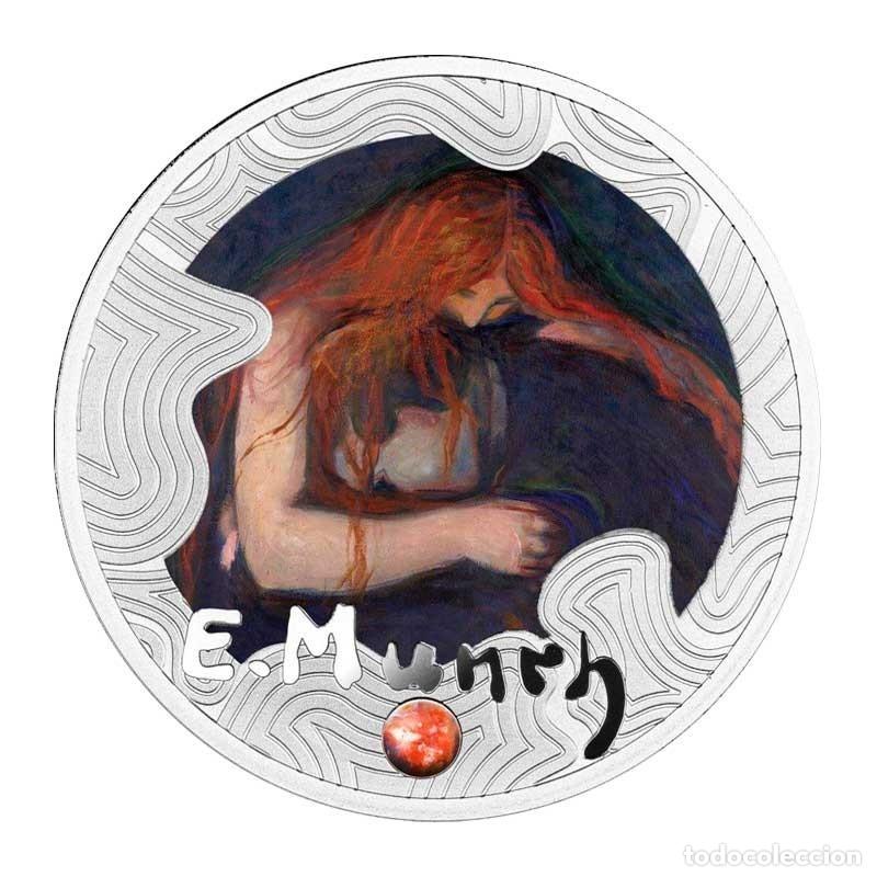 Monedas antiguas de Europa: Moneda Plata Edvard Munch Amor y Dolor